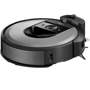 Aspirator robot IROBOT Roomba Combo I8 817840, 0.36l, 14.4V, autonomie max 90 min, Navigatie vSLAM, functie mop, argintiu-negru