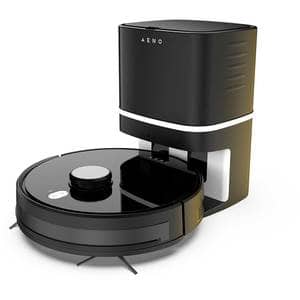 Aspirator robot AENO ARC0001S, 0.6l, autonomie max 220 min, Wi-Fi, Navigare Lidar, functie mop, negru-argintiu