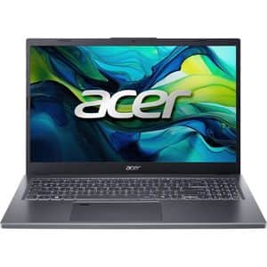 Laptop ACER Aspire 15 A15-51M-52ZH, Intel Core 5 120U pana la 5.0GHz, 15.6" QHD, 16GB, SSD 1TB, Intel Iris Xe Graphics, Linux, Steel Gray