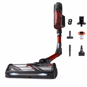 Aspirator vertical ROWENTA X-Force 13.6 RH9A73WO, 0.65l, 25.9V, autonomie max 60 min, rosu-negru