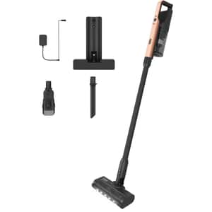 Aspirator vertical 2in1 BEKO VRT65421VC, 0.4l, autonomie max 40 min, TrayClean, negru-auriu