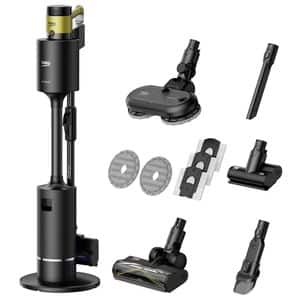 Aspirator vertical BEKO VRT97325VY, 0.5l, 25.2V, autonomie max 60 min, CyclonStorm, negru-galben