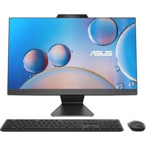 Sistem All in One ASUS A3402WVAK-BPC0640, Intel Core i7-1355U pana la 5GHz, 23.8" Full HD, 16GB, SSD 512GB, Intel Iris Xe Graphics, Free DOS, negru