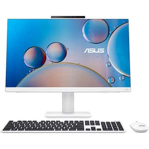 Sistem All in One ASUS A5402WVARK-WPC0030, Intel Core 5 120U pana la 5GHz, 23.8" Full HD Touch, 16GB, SSD 512GB, Intel Graphics, Free DOS, alb
