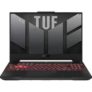 Laptop Gaming ASUS TUF A15 FA507UV-LP170, AMD Ryzen 9 8945H pana la 5.2GHz, 15.6" FHD, 16GB, SSD 512GB, NVIDIA GeForce RTX 4060 8GB, Free DOS, Mecha Gray