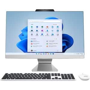 Sistem All in One ASUS M3402WFAK-WA012X, AMD Ryzen 3 7320U pana la 4.1GHz, 23.8" Full HD, 8GB, SSD 256GB, AMD Radeon 610M Graphics, Windows 11 Home, alb