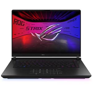 Laptop Gaming ASUS ROG Strix SCAR 16 G635LX-RW059, Intel Core Ultra 9 275HX pana la 5.4GHz, 16" WQXGA, 64GB, SSD 2TB, NVIDIA GeForce RTX 5090 24GB, Free DOS, Off Black