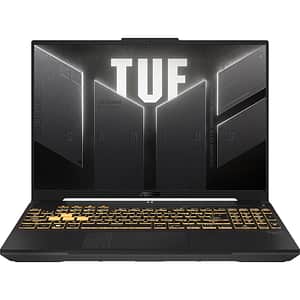 Laptop Gaming ASUS TUF F16 FX607VU-RL079, Intel Core 5 210H pana la 4.8GHz, 16" WUXGA, 16GB, SSD 512GB, NVIDIA GeForce RTX 4050 6GB, Free DOS, Mecha Gray