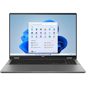 Laptop ASUS Vivobook 16 Flip OLED TP3607SA-RJ050X, Intel Core Ultra 5 226V pana la 4.8GHz, 16" 3K, 16GB, SSD 1TB, Intel Arc Graphics, Windows 11 Pro, Matte Gray