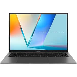 Laptop ASUS Vivobook S16 S3607VA-RP012, Intel Core i7 13620H pana la 4.9GHz, 16" WUXGA, 16GB, SSD 1TB, Intel UHD Graphics, Free Dos, Matte Gray