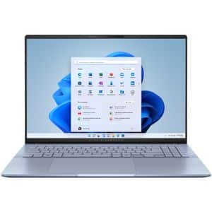 Laptop ASUS Vivobook S16 OLED S5606CA-RI146X, Intel Core Ultra 7 255H pana la 5.1GHz, 16" 3K, 16GB, SSD 1TB, Intel Arc Graphics, Windows 11 Pro, Mist Blue