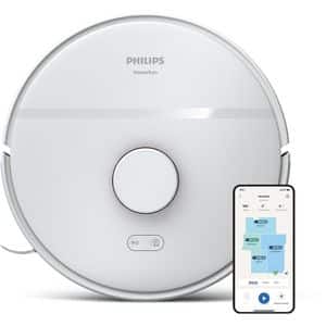 Aspirator robot PHILIPS Seria 2000 XU2000/20, 0.38l, 14.4V, autonomie max 130 min, Wi-Fi, functie mop, alb