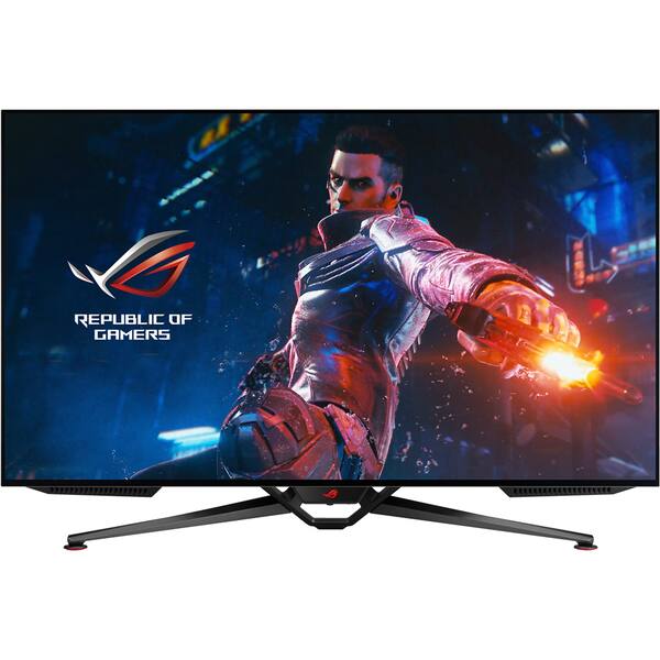 Monitor Gaming OLED ASUS ROG Swift PG42UQ, 41.5", 4K UHD, 138Hz, G-Sync, HDR10, negru