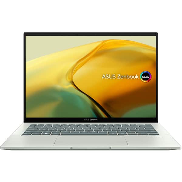Laptop ASUS Zenbook 14 OLED UX3402ZA-KM407W, Intel Core i7-1260P pana la 4.7GHz, 14" 2.8K, 16GB, SSD 1TB, Inte Iris Xe Graphics, Windows 11 Home, Aqua Celadon