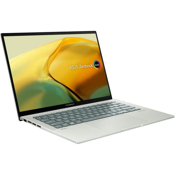 Laptop ASUS Zenbook 14 OLED UX3402ZA-KP125W, Intel Core i5-1240P pana la 4.4GHz, 14" WQXGA, 16GB, SSD 512GB, Inte Iris Xe Graphics, Windows 11 Home, Aqua Celadon