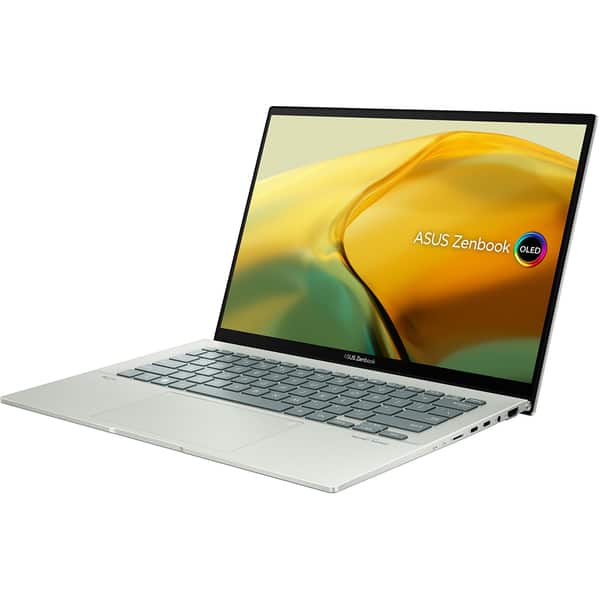 Laptop ASUS Zenbook 14 OLED UX3402ZA-KM316W, Intel Core i5-1240P pana la 4.4GHz, 14" 2.8K, 16GB, SSD 512GB, Inte Iris Xe Graphics, Windows 11 Home, Aqua Celadon