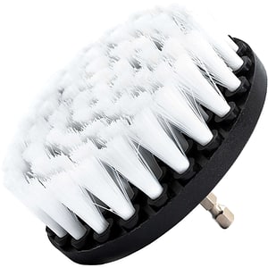Perie auto mocheta ROLL FAST 10092R, 10cm, rotativa, alb-negru