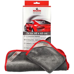 Set 2 prosoape uscare NIGRIN XL, 570GSM, 60 x 40cm, gri