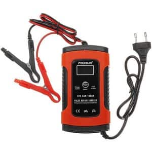 Redresor auto FOXSUR 12601R, 12V, 5A, negru