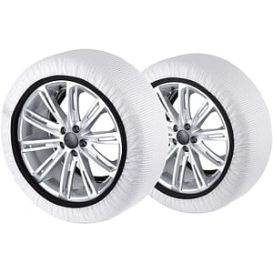 Huse antiderapante auto WALSER Ultra Grip S, textil, 2buc, alb