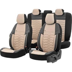 Set huse scaune OTOM Elegance, negru-bej