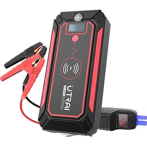 Starter auto UTRAI Jstar 4, 12V, 2500A, 24000mAh, Lanterna, Incarcare Wireless, Busola, negru
