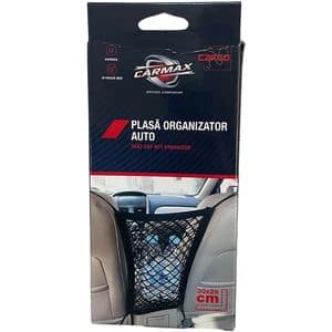 Organizator scaun CARMAX, 30 x 28cm, plasa, negru