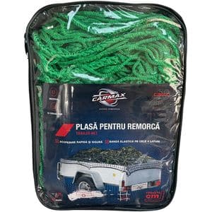 Plasa pentru remorca CARMAX, 150 x 270 cm, margini elastice, verde