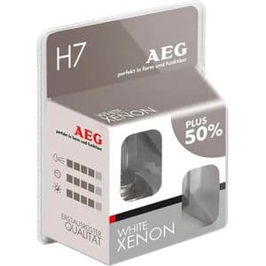 Becuri auto Xenon AEG White Xenon, H7, 55W, 2buc