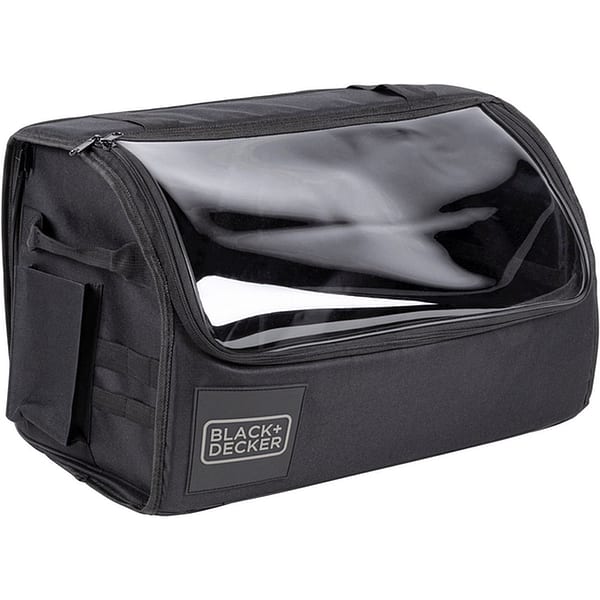 Black+Decker Trunk Storage Box - Caja De Almacenamiento (59 X 36 X 30 Cm, 2 Compartimentos, Compartimentos Laterales Adicionales, Con Asas), Color