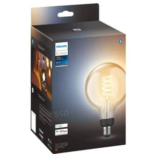 Bec LED Smart Vintage PHILIPS Hue 8719514301542, E27, 7W, 550lm, Bluetooth, lumina calda, compatibil Hue