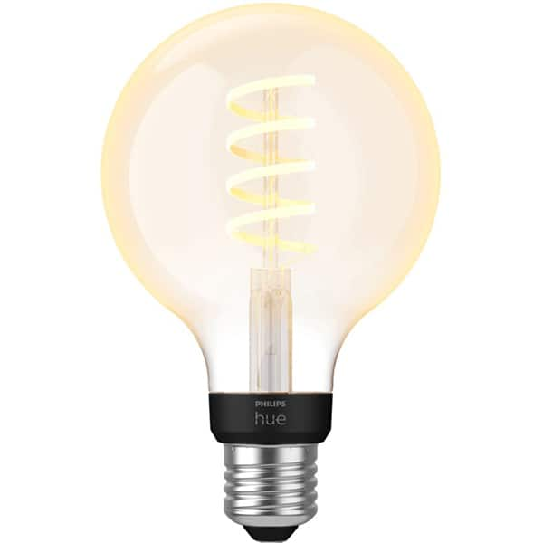 Bec LED Smart Vintage PHILIPS Hue 8719514301481, E27, 7W, 550lm, Bluetooth, lumina calda, compatibil Hue