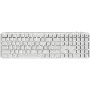 Tastatura Gaming Wireless KEYCHRON B6 Pro Ultra-Slim, Bluetooth, USB, Layout US, alb