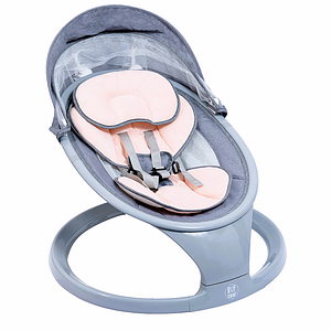Leagan electric portabil BUF BOOF W5PINK, 0 luni+, roz-gri