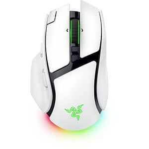 Mouse Gaming Wireless RAZER Basilisk V4 Pro, 50000 dpi, alb