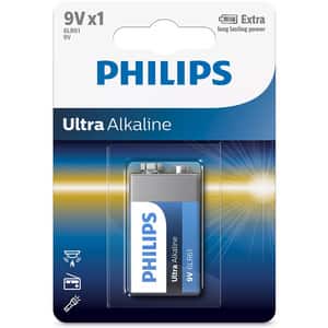 Baterie alcalina PHILIPS 6LR61, 9V, 1 buc