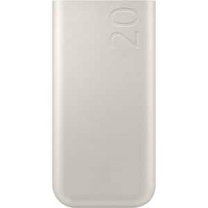 Baterie externa SAMSUNG EB-P4520XUEGEU, 20000 mAh, 3x USB-C, Super Fast Charge 45W, Power Delivery (PD), bej