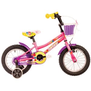 Bicicleta copii DHS 1402, roata 14", frana V-brake, roz