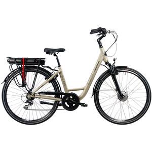 Bicicleta asistata electric DEVRON 28220 S, roata 28", motor 250W, viteza max 25km/h, argintiu
