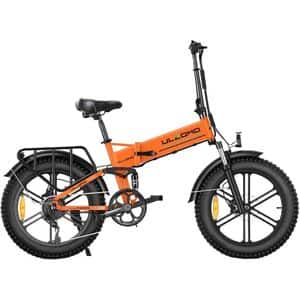 Bicicleta asistata electric ULZOMO Dune, roata 20", motor 750W, viteza maxima 40km/h, portocaliu