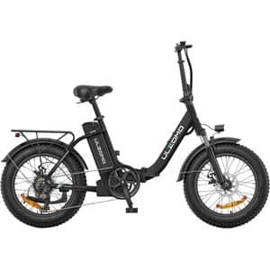 Bicicleta asistata electric ULZOMO Dolphin, roata 20", motor 350W, viteza maxima 25km/h, negru