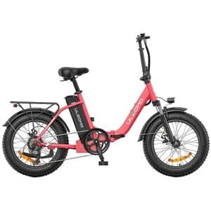 Bicicleta asistata electric ULZOMO Dolphin, roata 20", motor 350W, viteza maxima 25km/h, roz