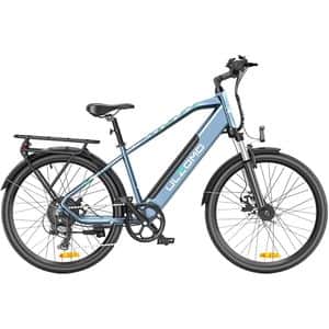 Bicicleta asistata electric ULZOMO Metro, roata 26", motor 250W, viteza maxima 25km/h, albastru