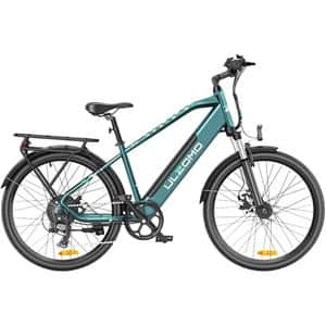 Bicicleta asistata electric ULZOMO Metro, roata 26", motor 250W, viteza maxima 25km/h, verde