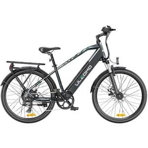 Bicicleta asistata electric ULZOMO Metro, roata 26", motor 250W, viteza maxima 25km/h, gri