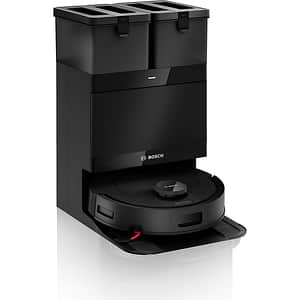 Aspirator robot BOSCH Spotless 2 BCR2S1BAB, 0.3l, 14.4V, pana la Wi-Fi, autonomie max 220 min, functie mop rotativ, negru