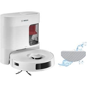 Aspirator robot BOSCH Spotless+ BCRD1W, 0.4l, 14.4V, autonomie max 160 min, Wi-Fi, functie mop, alb