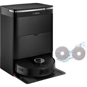 Aspirator robot BOSCH Spotless Max BCRDW3BAB, 0.27l, 14.V, autonomie max 160 min, Wi-Fi, functie mop rotativ, negru