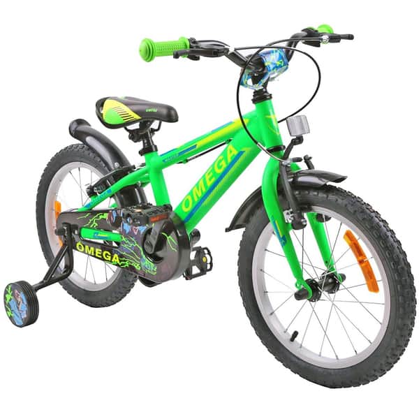 Bicicleta copii OMEGA Master, roata 20", frana V-brake, verde