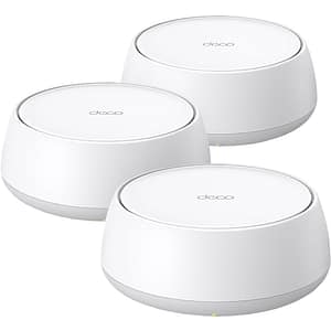 Sistem Wireless Mesh Gigabit TP-LINK Deco BE25 BE3600, Wi-Fi 7, Dual Band 688 + 2882 Mbps, 3 buc, alb